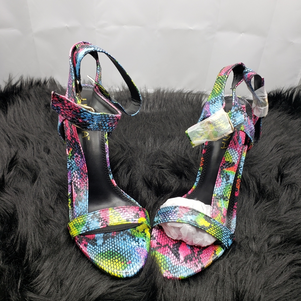 Faux Snake Skin Sandals